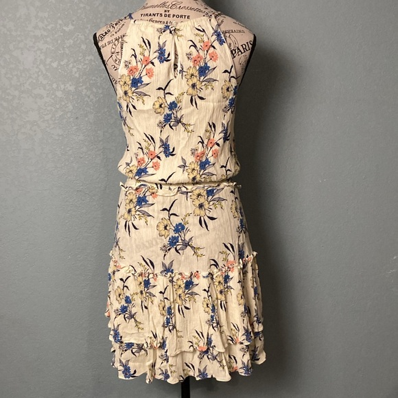 NWOT Tart Floral Ruffle Dress ~ Size Small ~ Cream - Picture 3 of 10